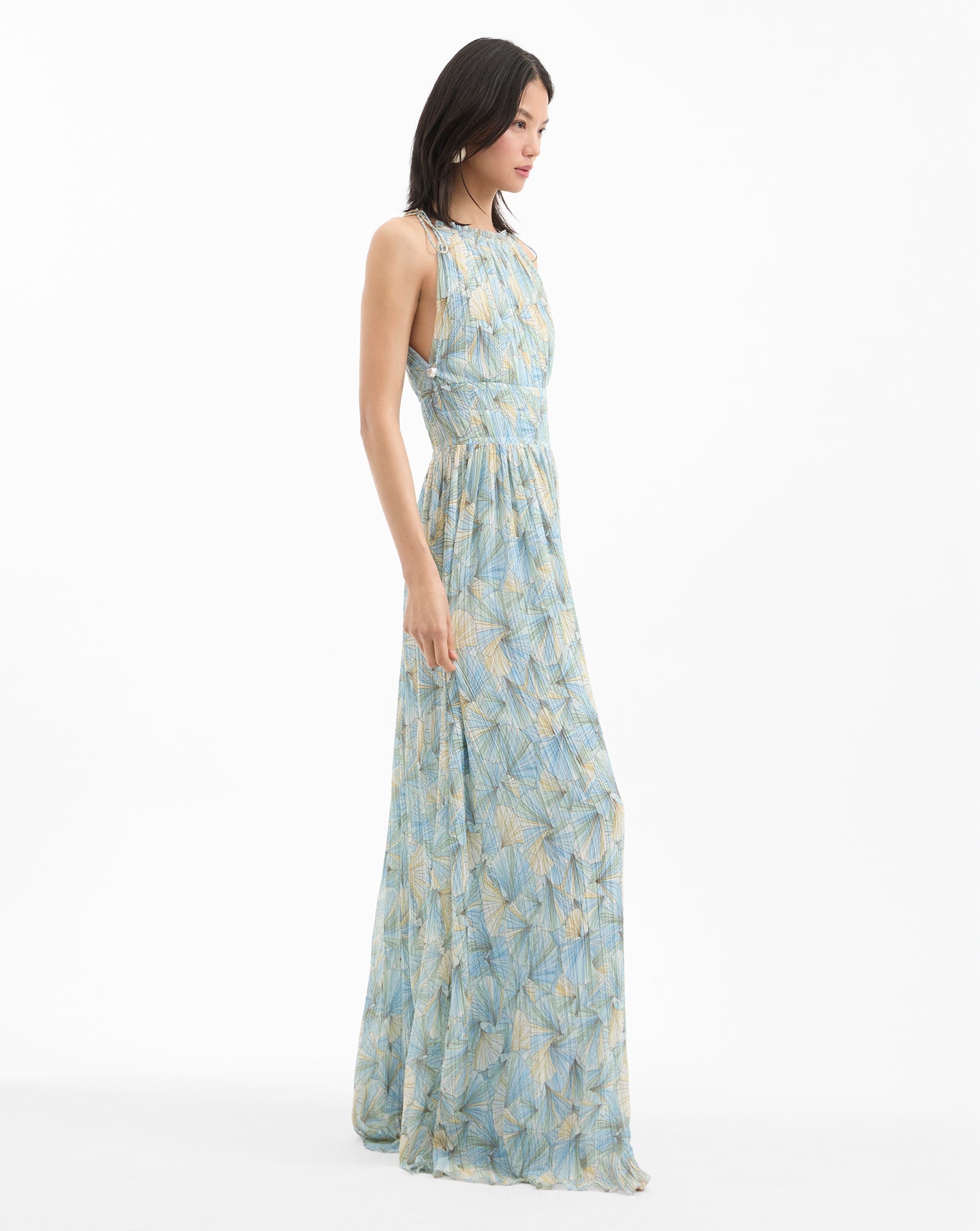 YARDLEY PLEATED MAXI DRESS - 4