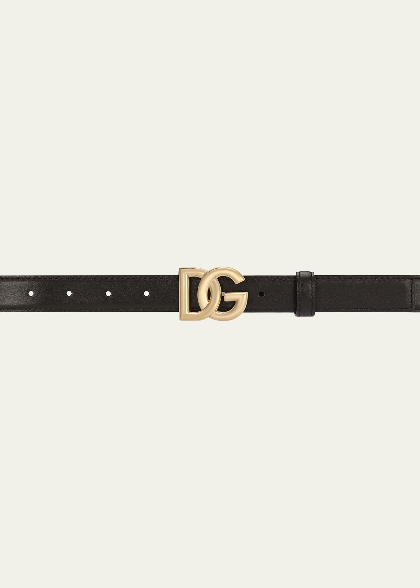 DG Ornate Logo Leather Belt - 3