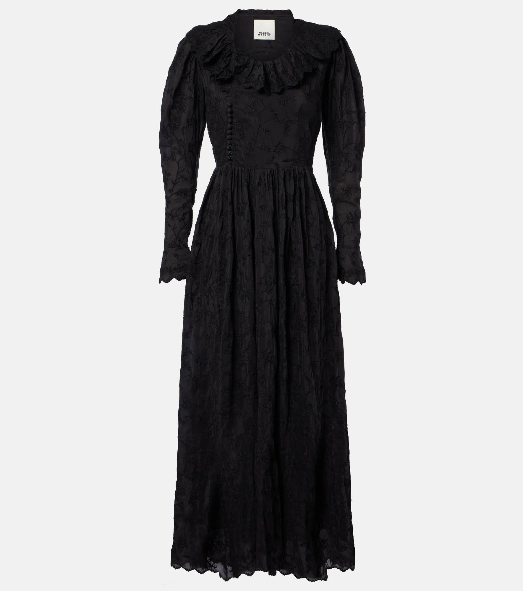 Zoen floral cotton and silk maxi dress - 1