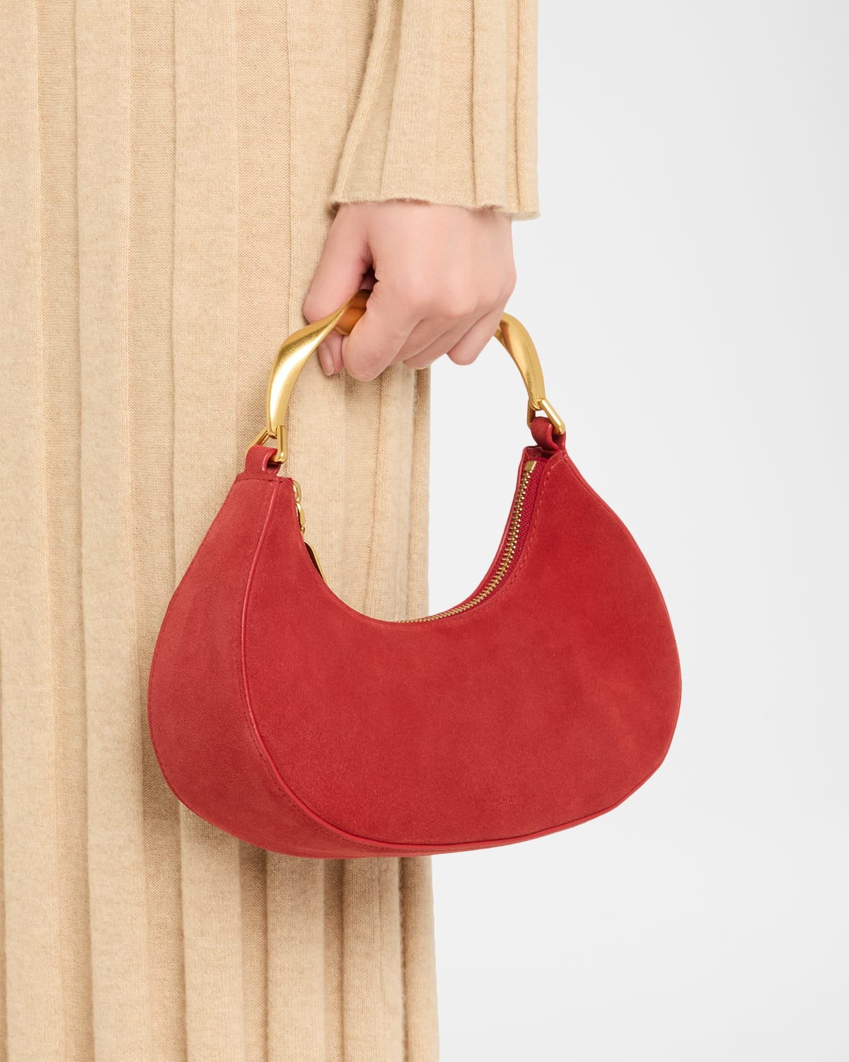 Nixi Suede Twist Top-Handle Bag - 2