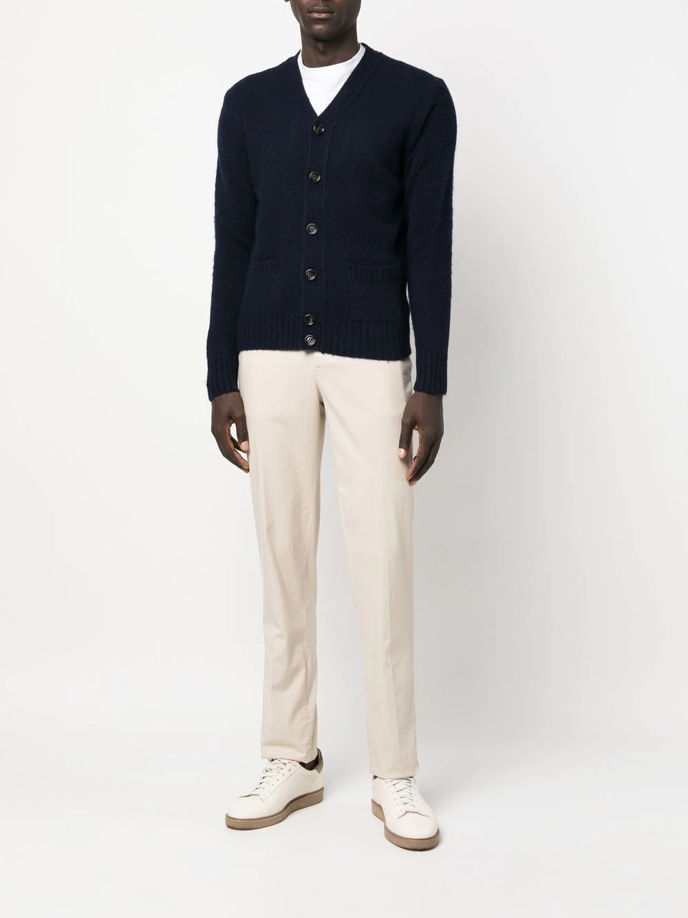 button-down knit cardigan - 3