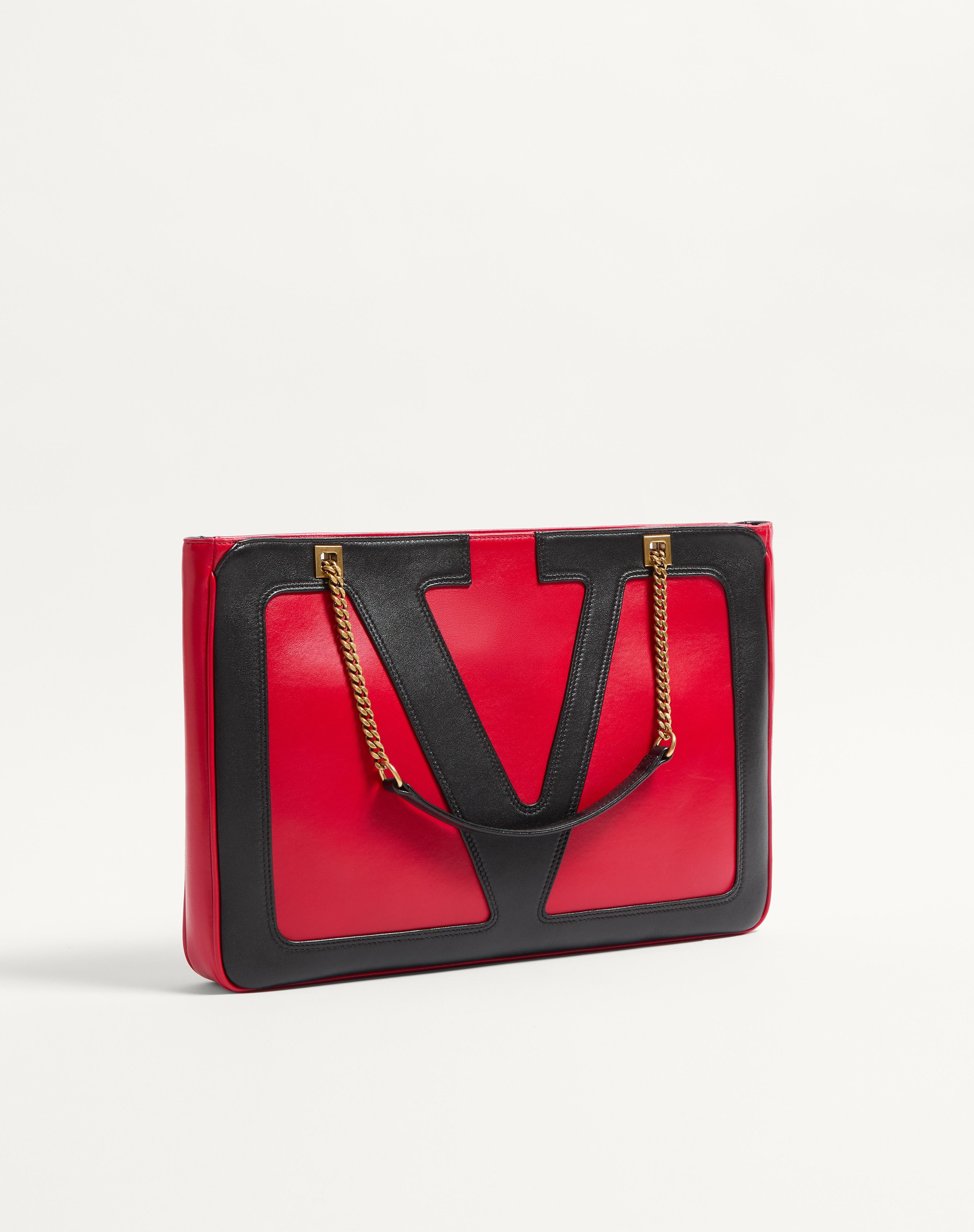 VALENTINO GARAVANI VIVA SUPERSTAR MEDIUM NAPPA LEATHER SHOPPING BAG - 3