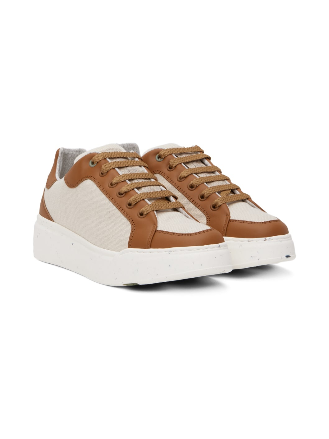 Beige & Tan Maxigreen Sneakers - 4