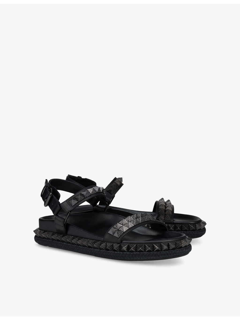Pyrabizz Waxed-Leather Flat Sandals - 3