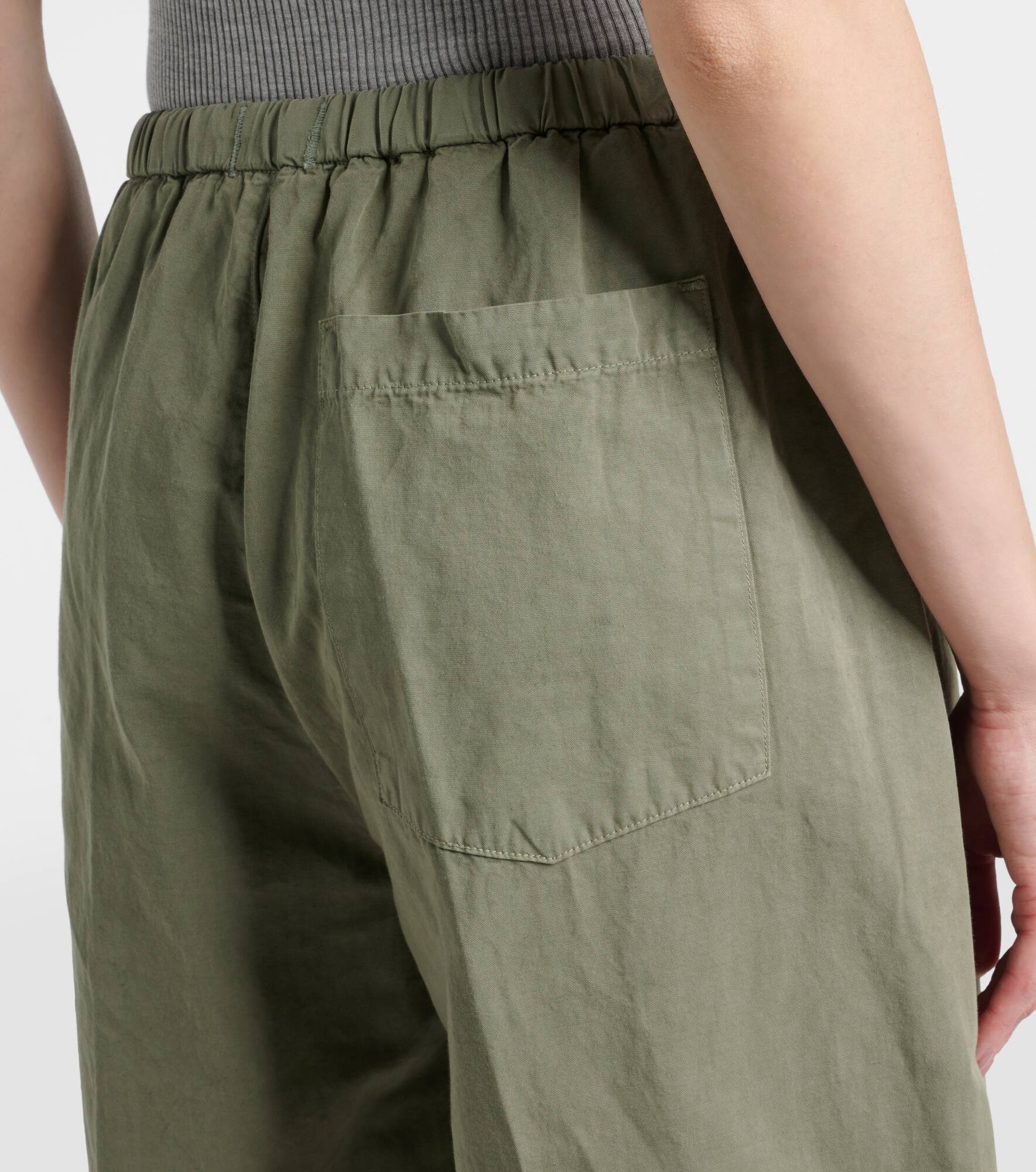 Aurora cotton and linen wide-leg pants - 6