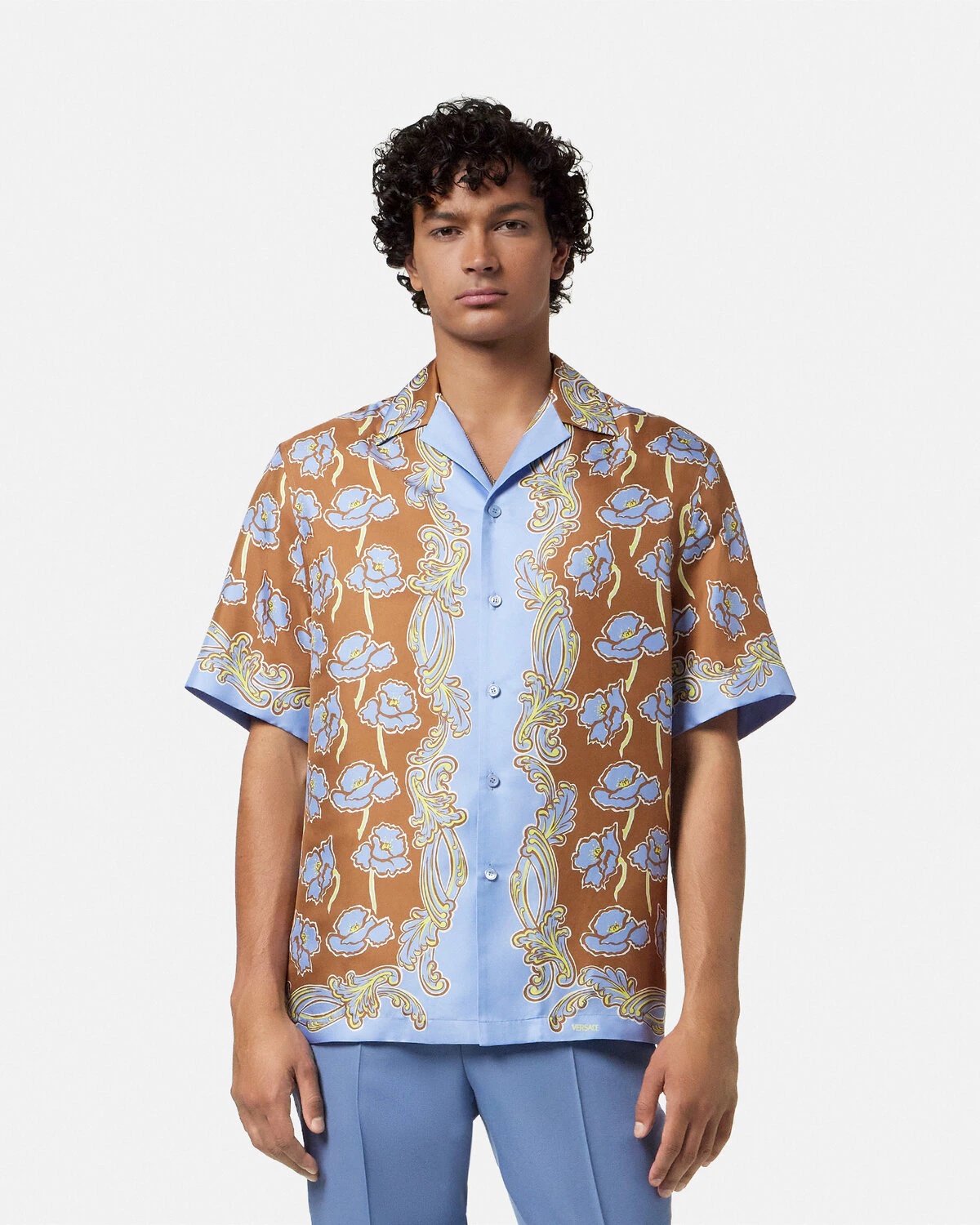 Poppies Foulard Silk Shirt - 4