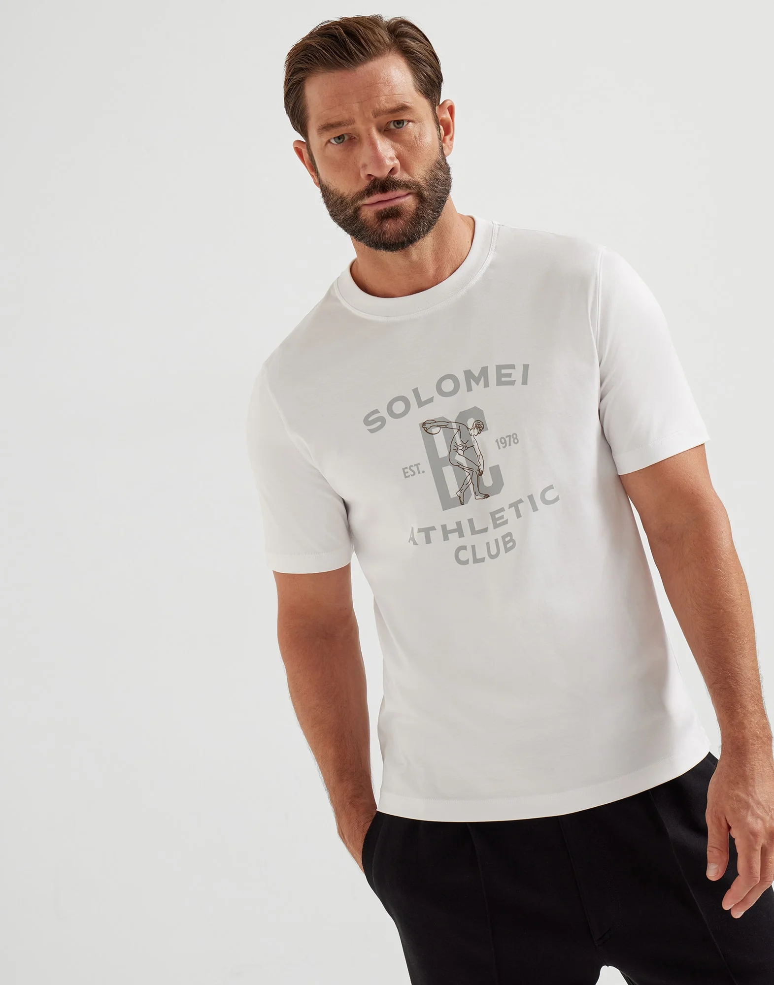 Cotton jersey T-shirt with print - 1