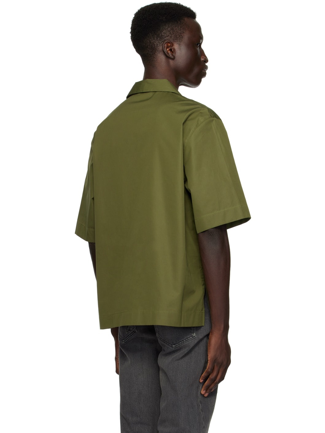 Green Boxy-Fit Shirt - 3