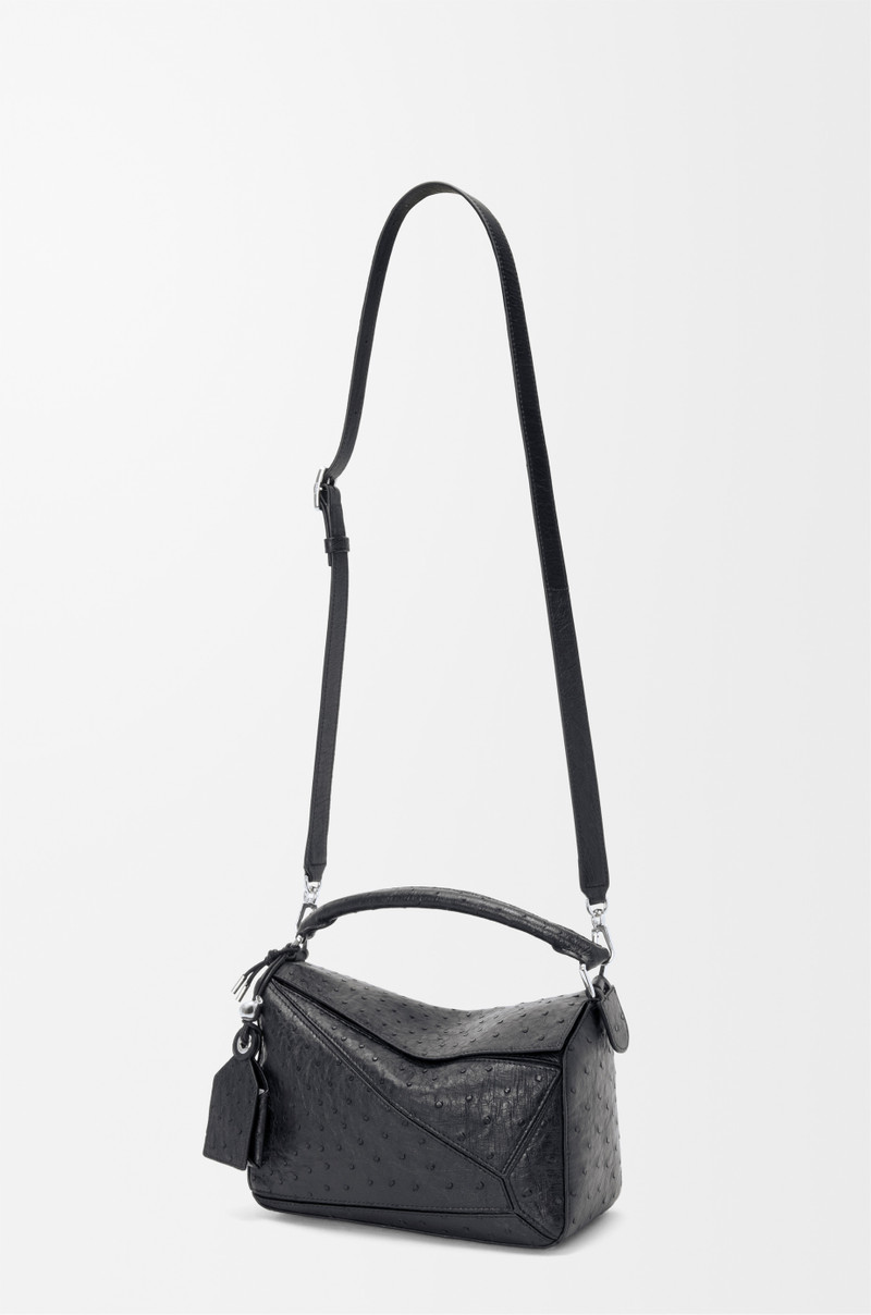 Small Featherlight Puzzle bag in ostrich 9