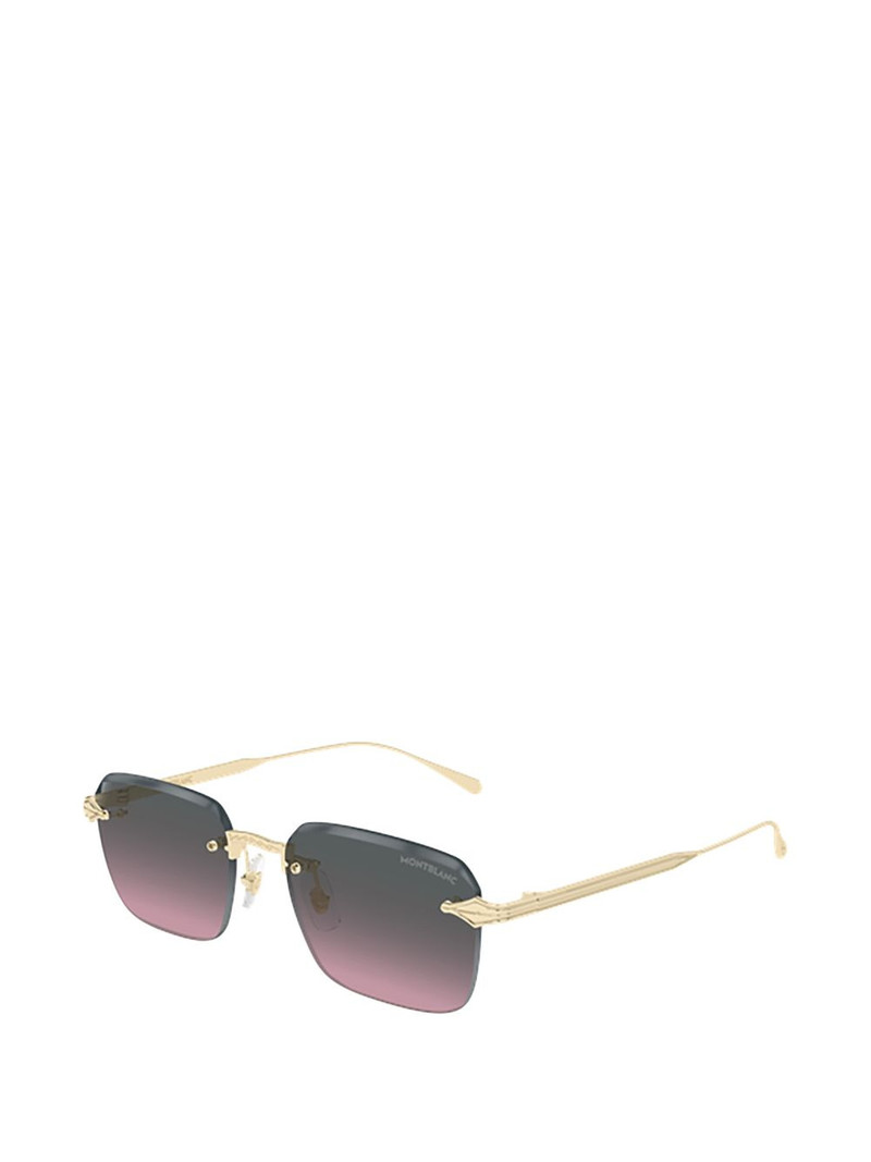 Montblanc rectangle-frame sunglasses outlook