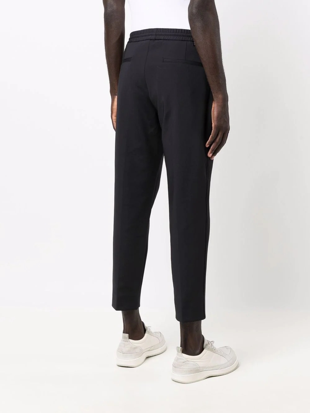 cropped drawstring trousers - 4