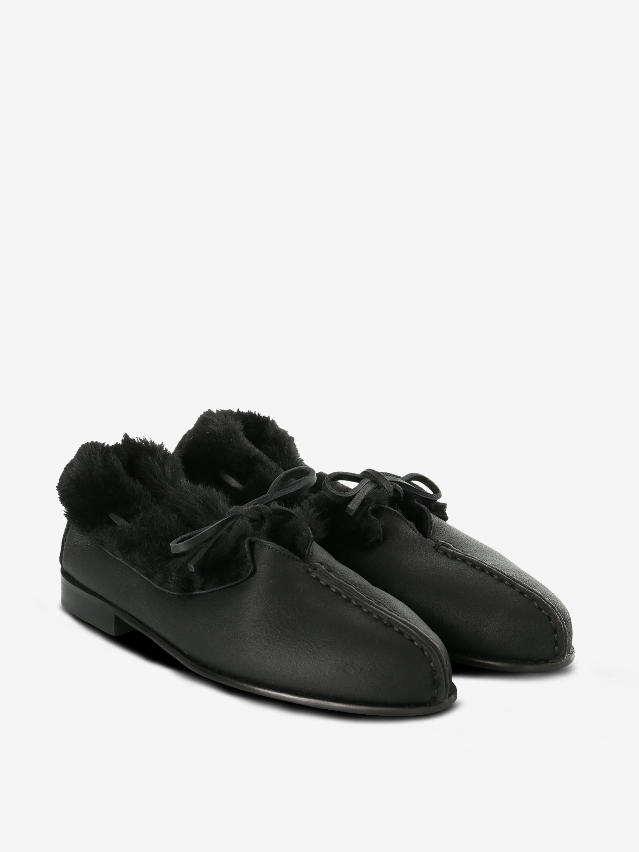 HEREU - Women Shearling Deconstructed Babouche - 3