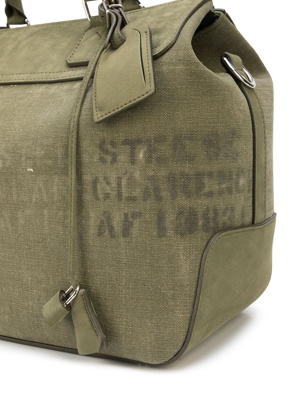 printed canvas holdall - 4