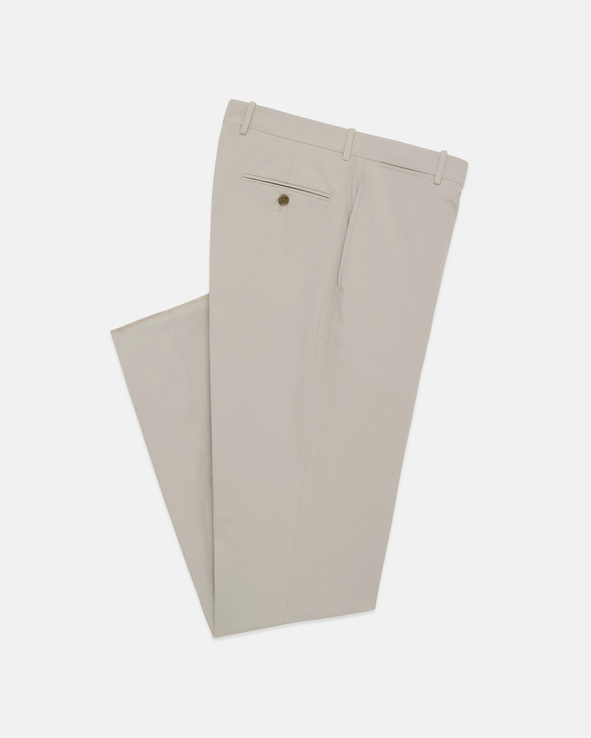 MADE-IN-CANADA TAN SEERSUCKER TROUSER - 1