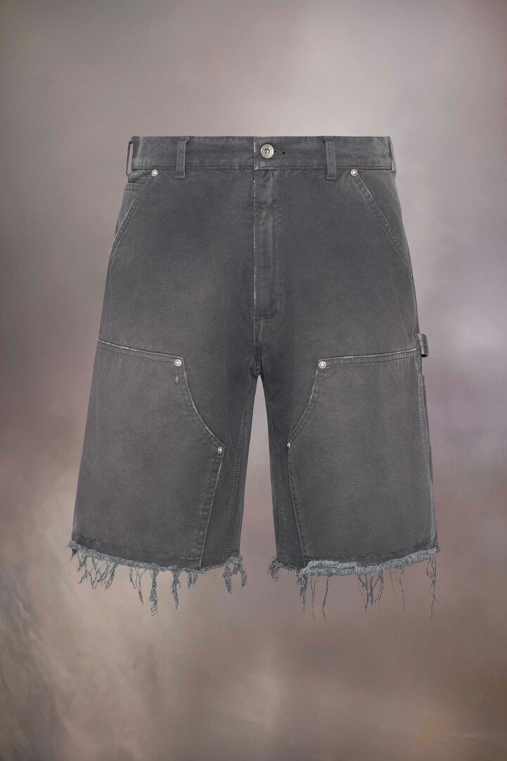 Stud denim shorts - 3