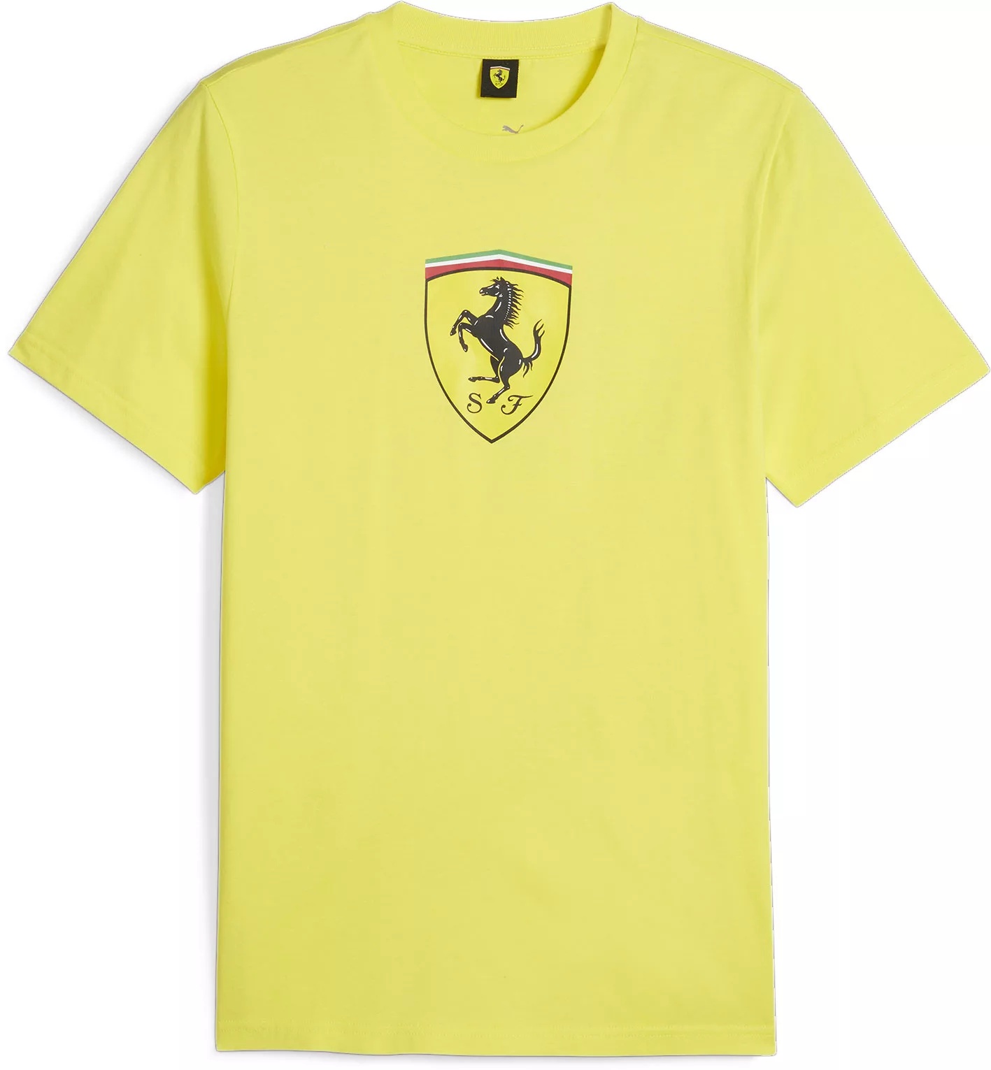 Puma Adult Ferrarri Racing Yellow Big Shield T-Shirt - 1