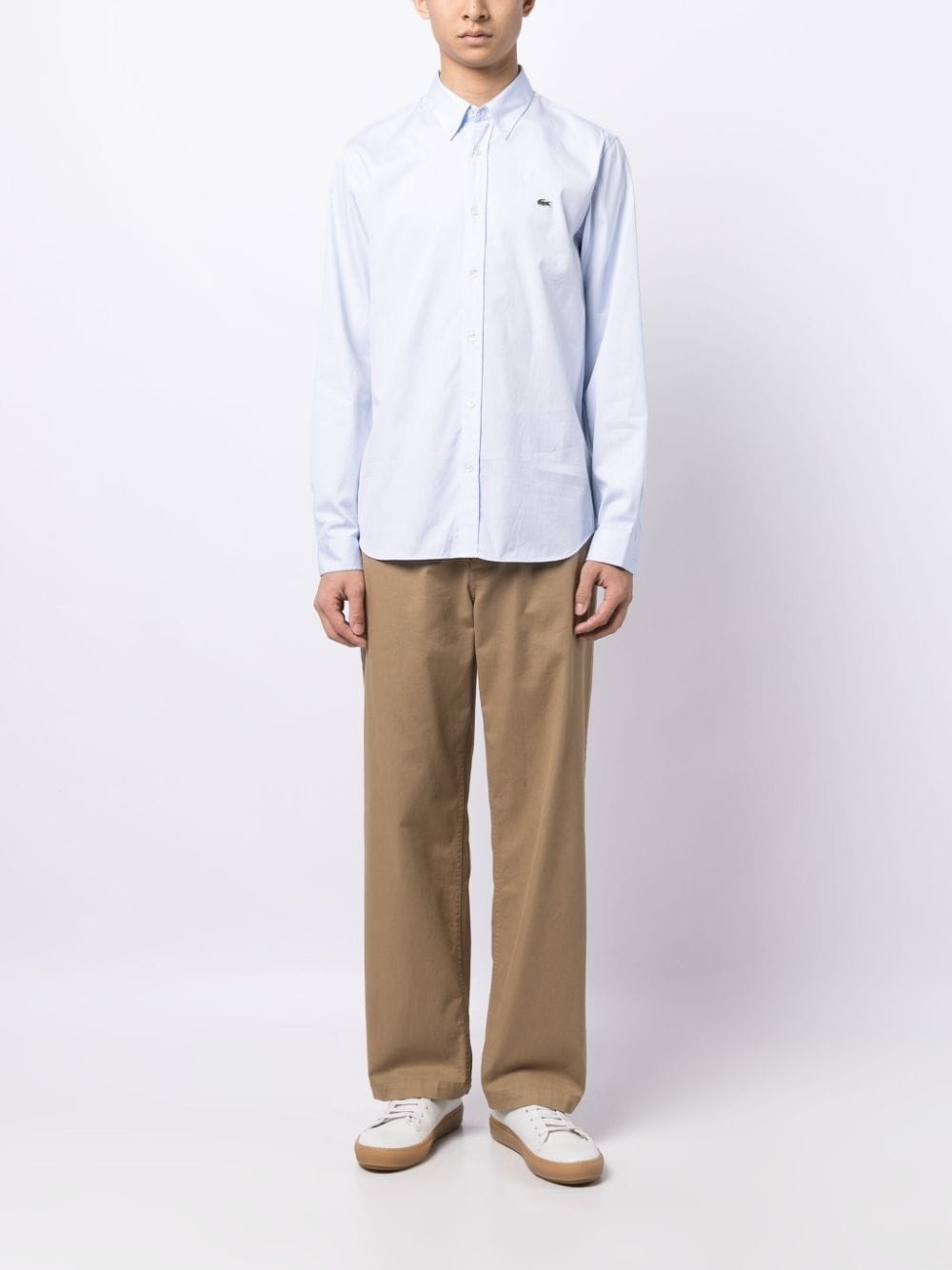Premium crocodile logo-patch shirt - 2