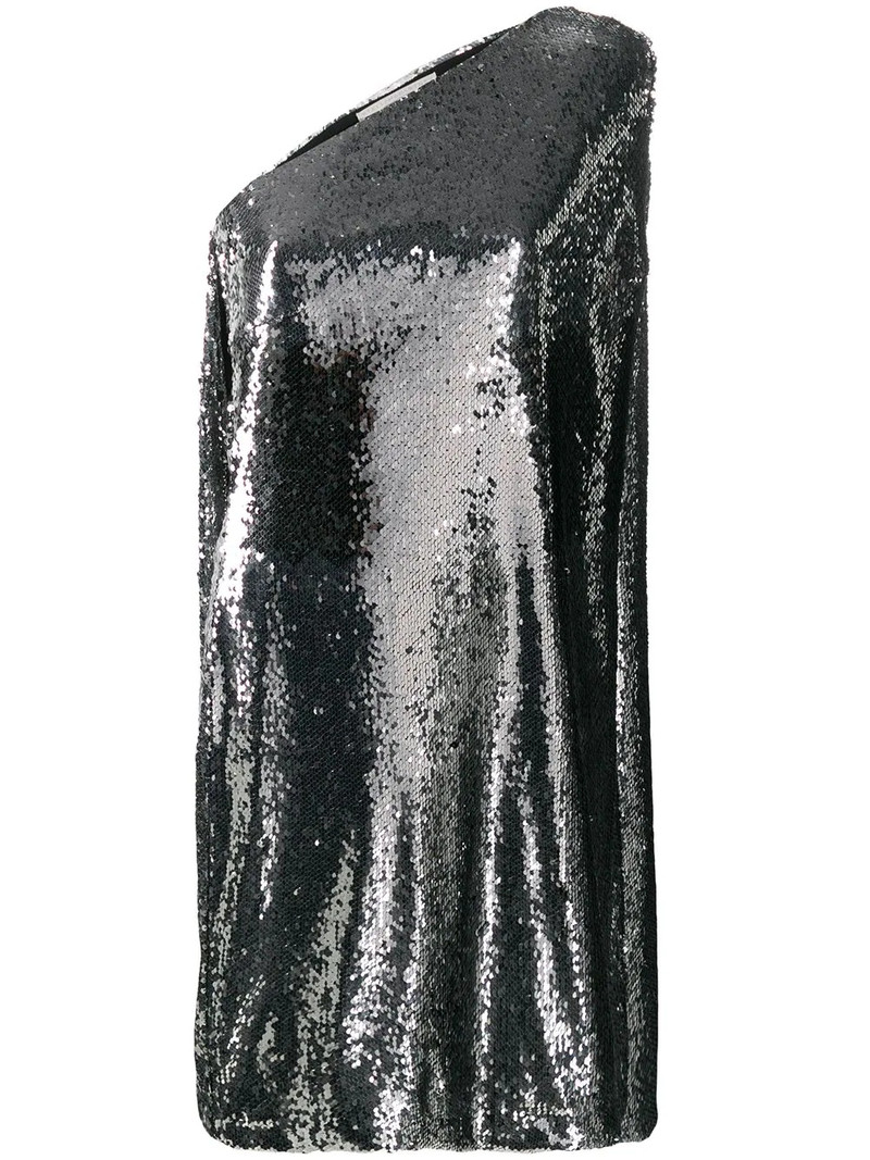 sequined one-shoulder dress 1