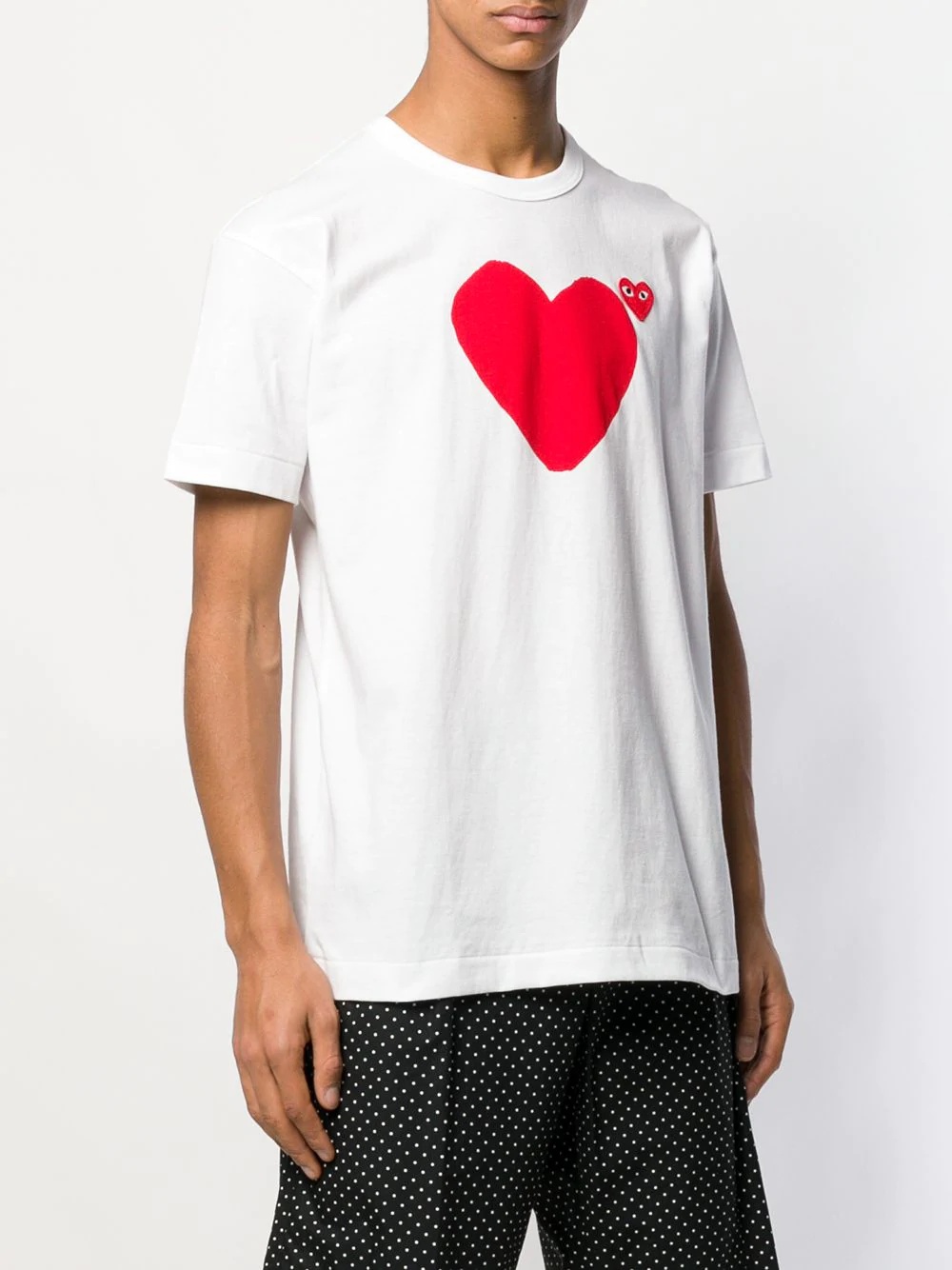 logo heart printed T-shirt - 3