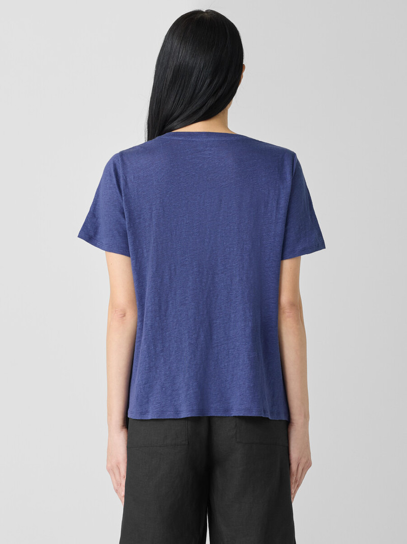 Organic Linen Jersey Crew Neck Tee 4