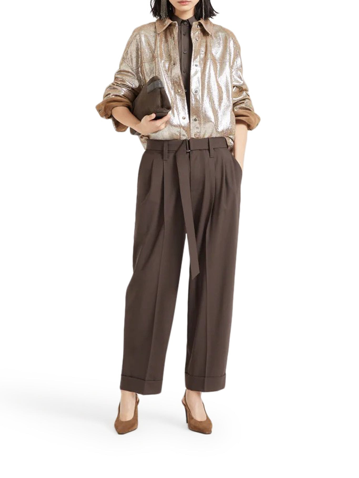 BAGGY TAILORED WOOL TROUSERS - 1