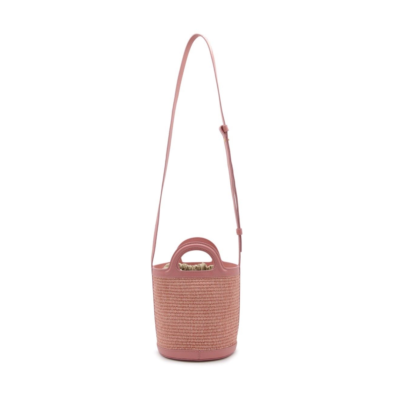 light pink tropicalia mini bucket bag - 3