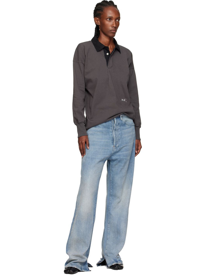 Maison Margiela Black Tabi Ankle Boots outlook