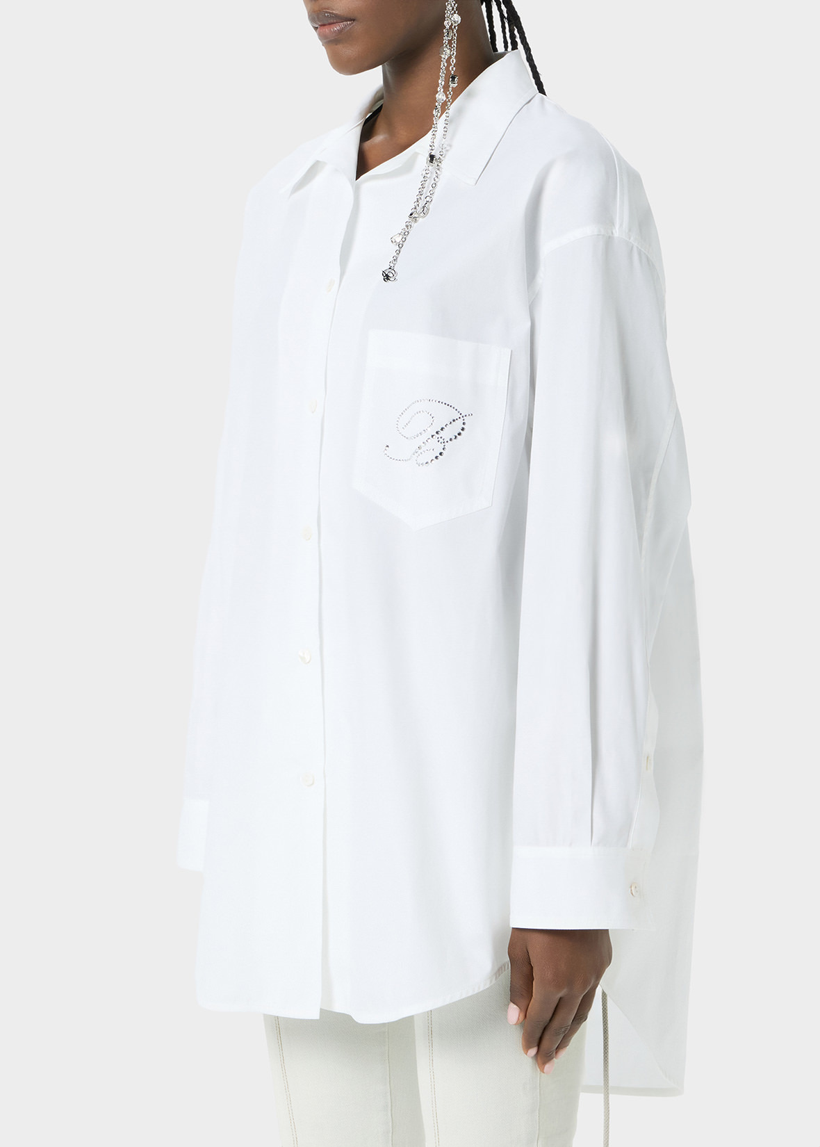 MEN’S SHIRT WITH RHINESTONE B MONOGRAM - 5