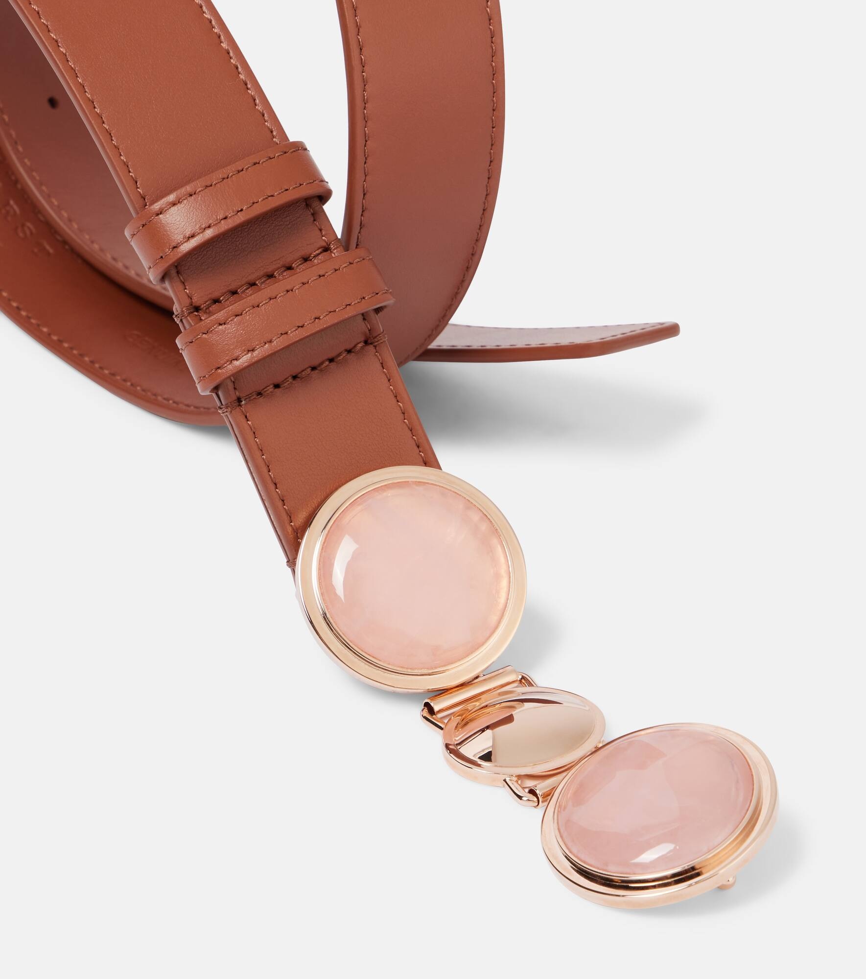 Grange embellished leather belt - 3
