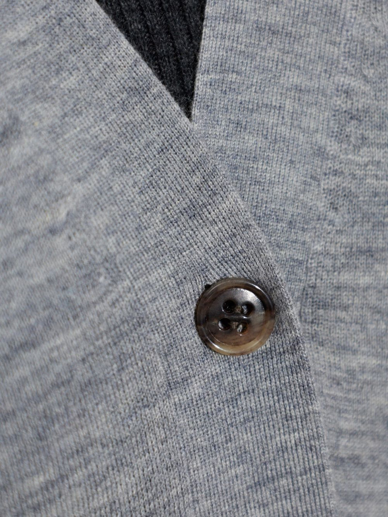 buttoned V-neck cardigan 5