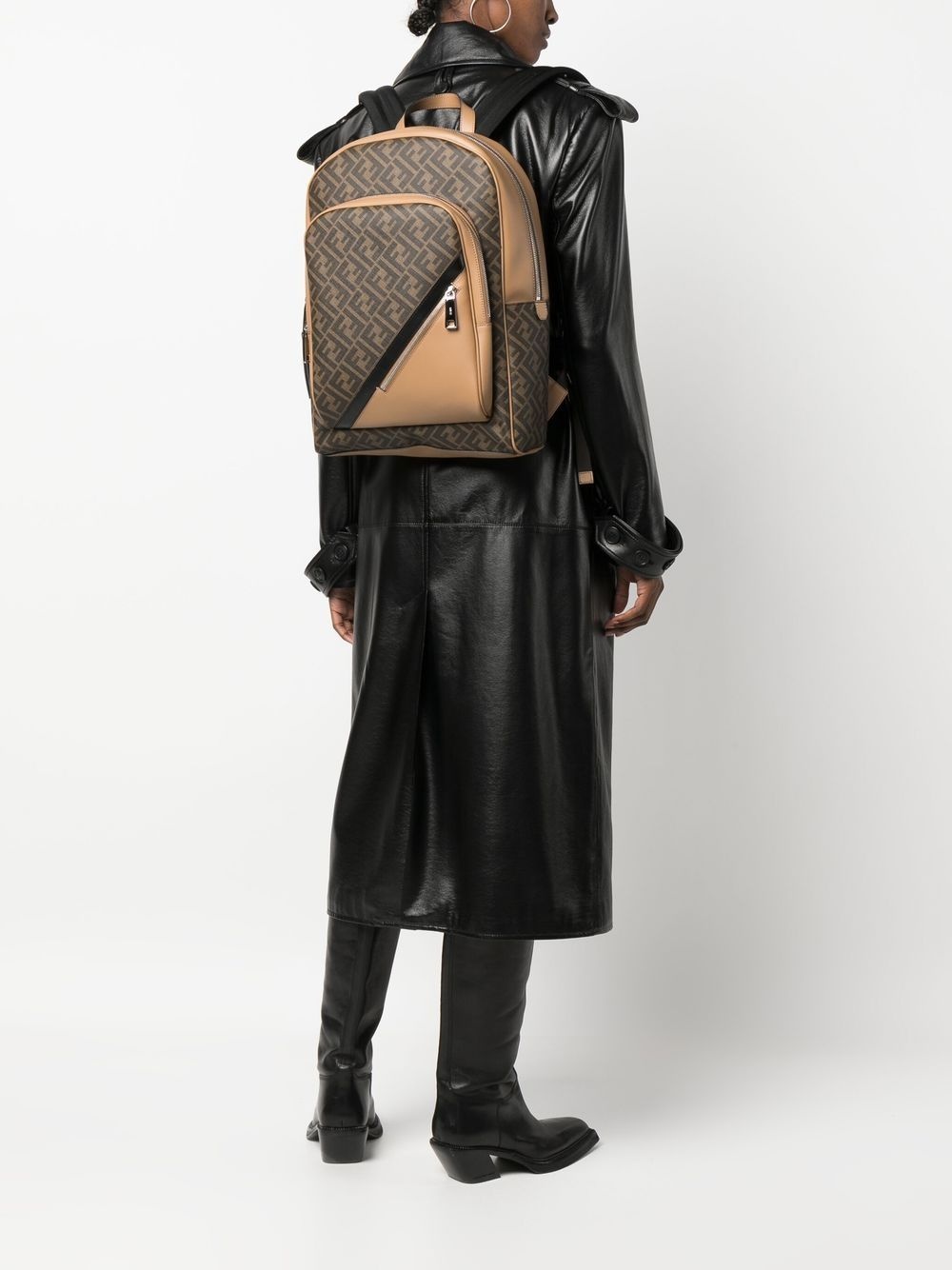 monogram-pattern backpack - 2
