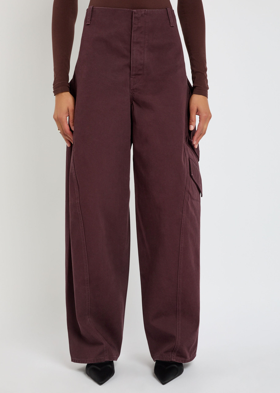 Alaïa Barrel-leg Cotton Cargo Trousers - 2