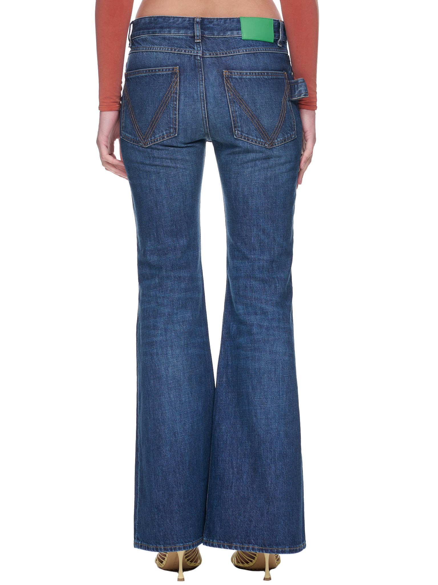 Flared Denim Pants - 3