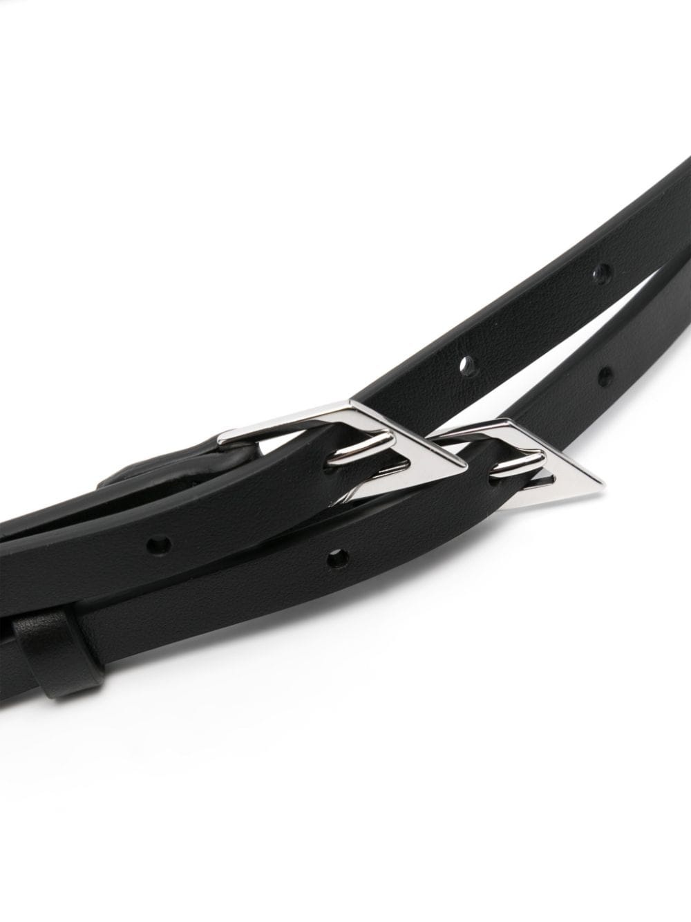 logo-buckle belt - 2
