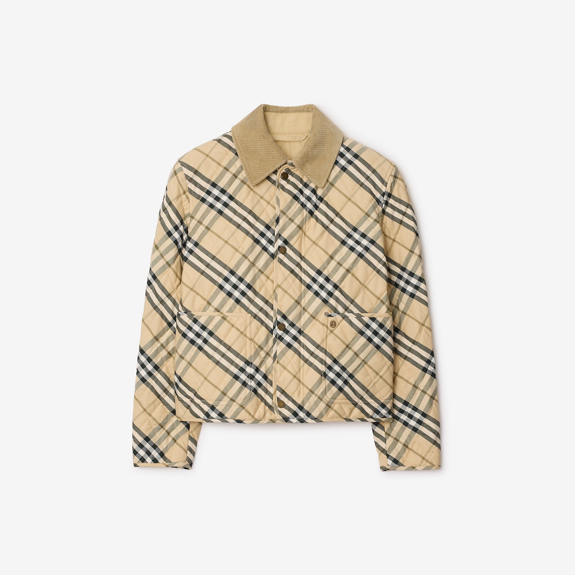 ジャケット Burberry Cropped Check Quilted Barn Jacket Burberry Cropped Check Quilted Barn Jacket | Nordstrom