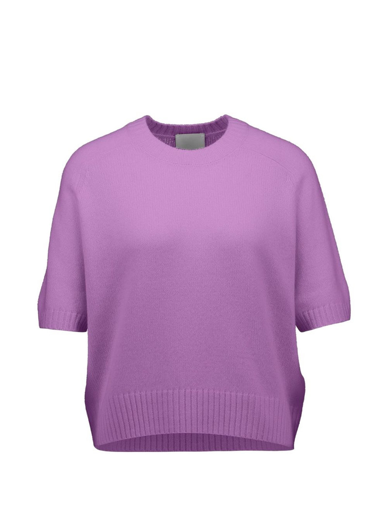 short-sleeve cashmere sweater 1