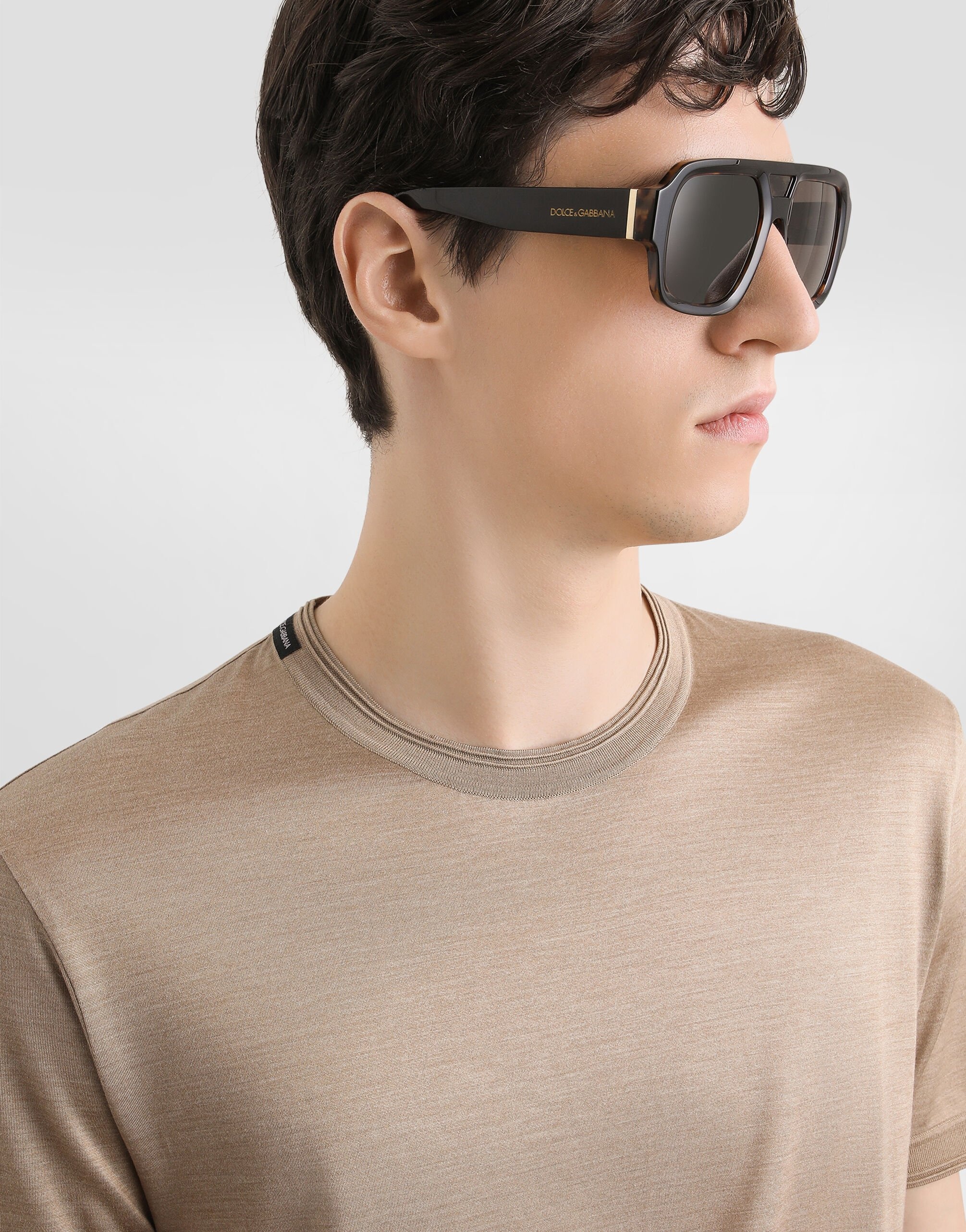 Short-sleeved silk t-shirt - 4