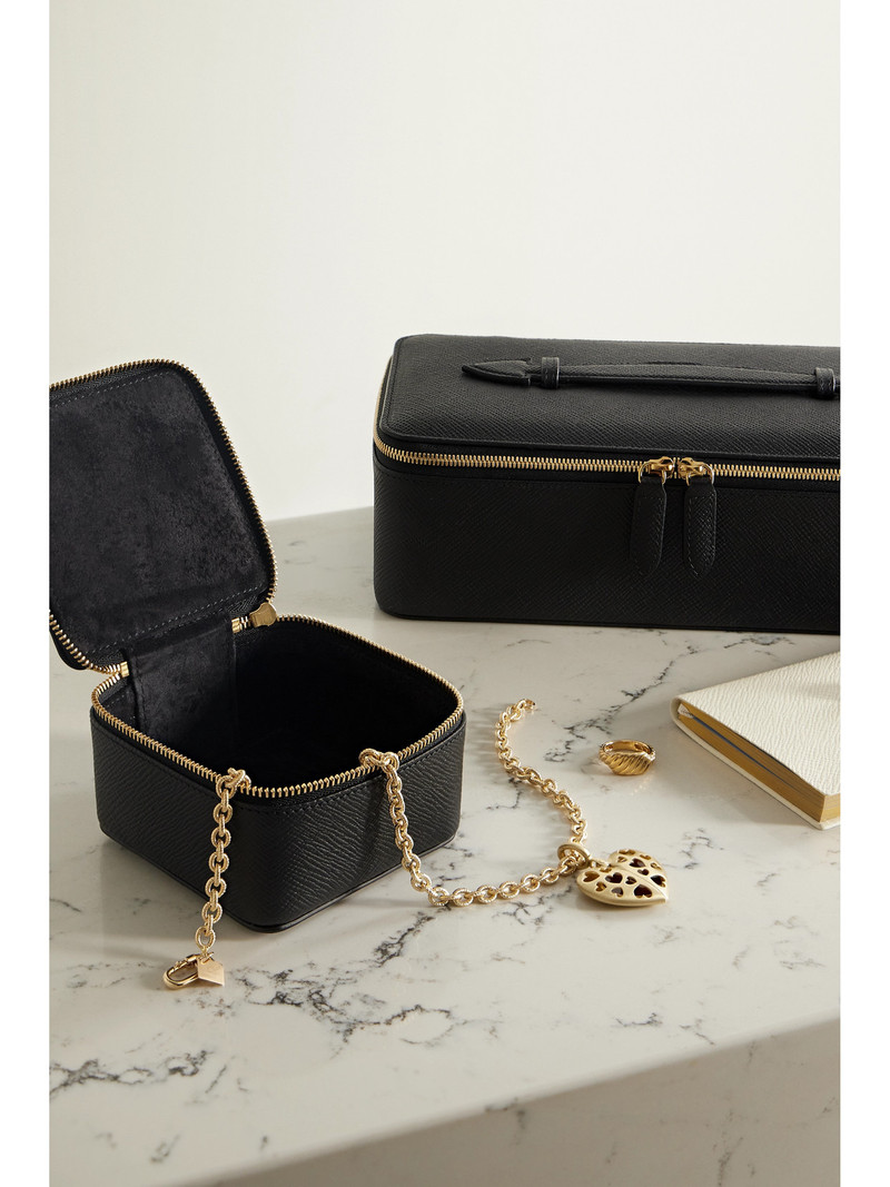 Smythson Panama Textured-leather Trinket Case outlook