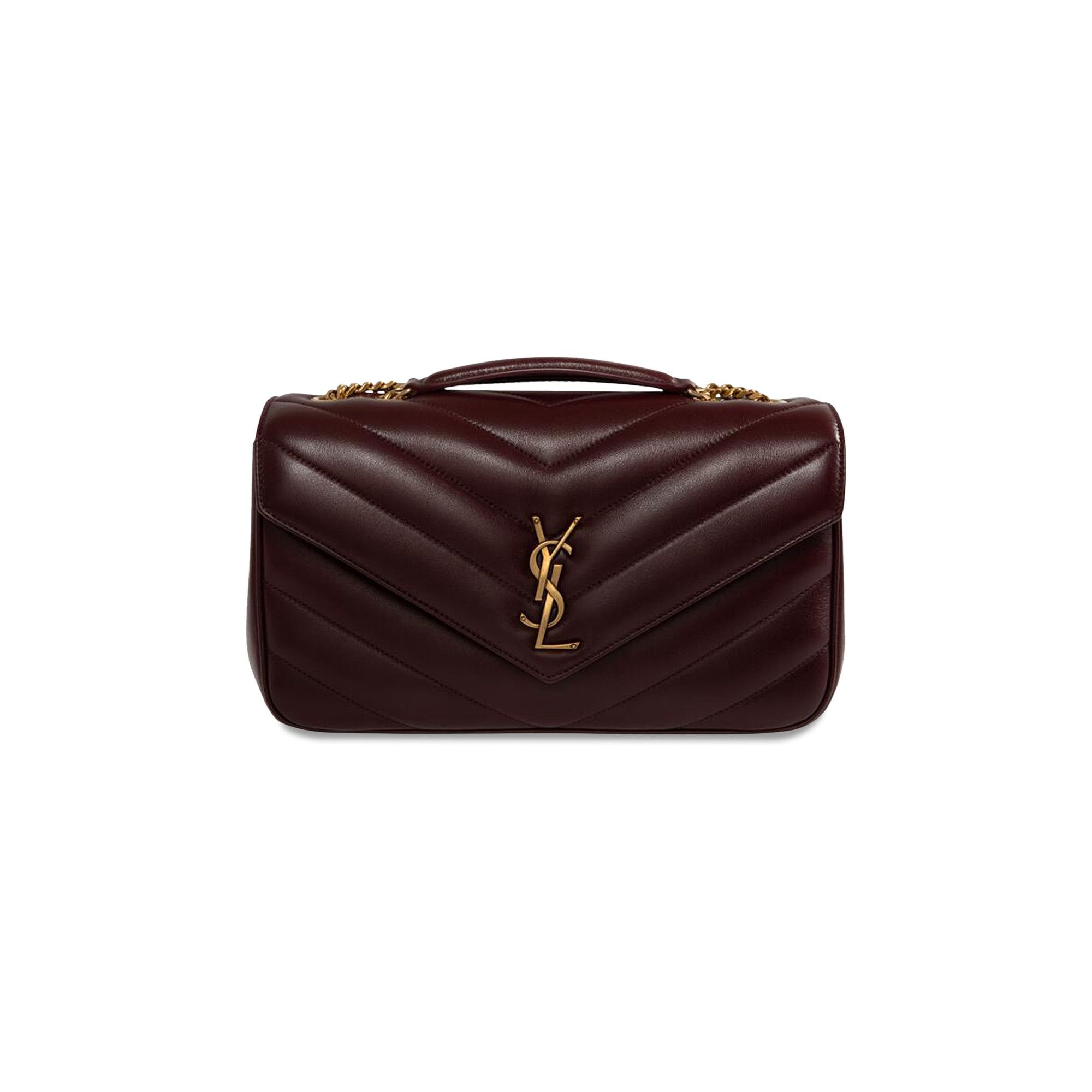 Saint Laurent Lambskin Envelope Bag 'Light Hot Wine' - 1