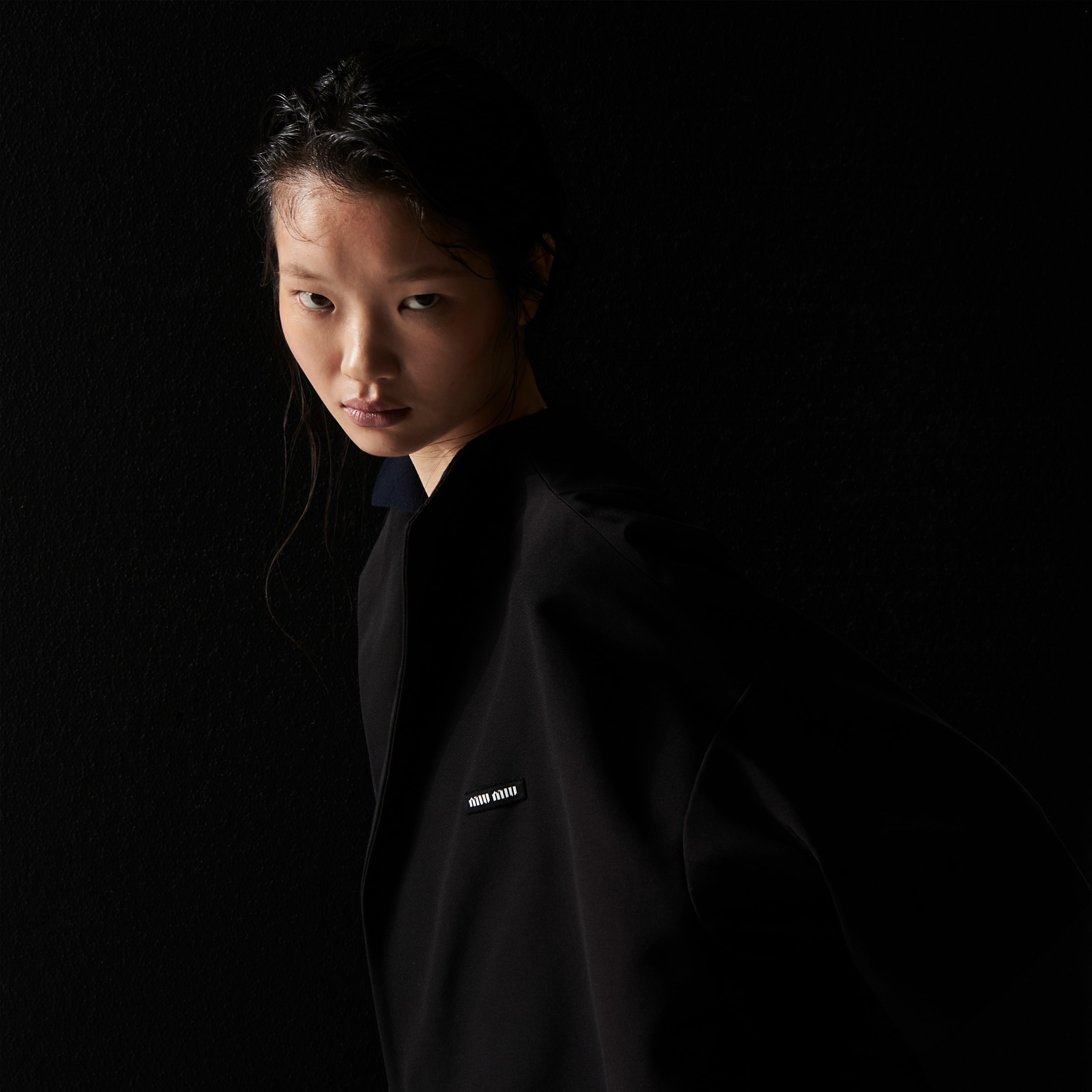 Single-breasted grosgrain cape - 6