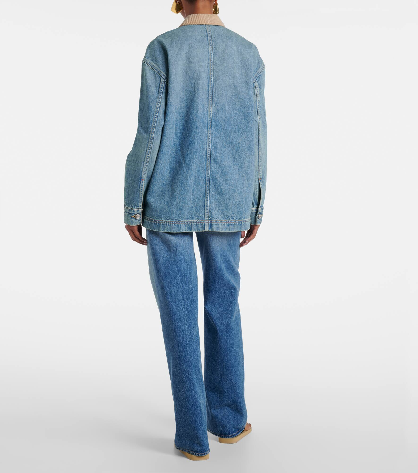 Hayden corduroy-trimmed denim jacket - 3