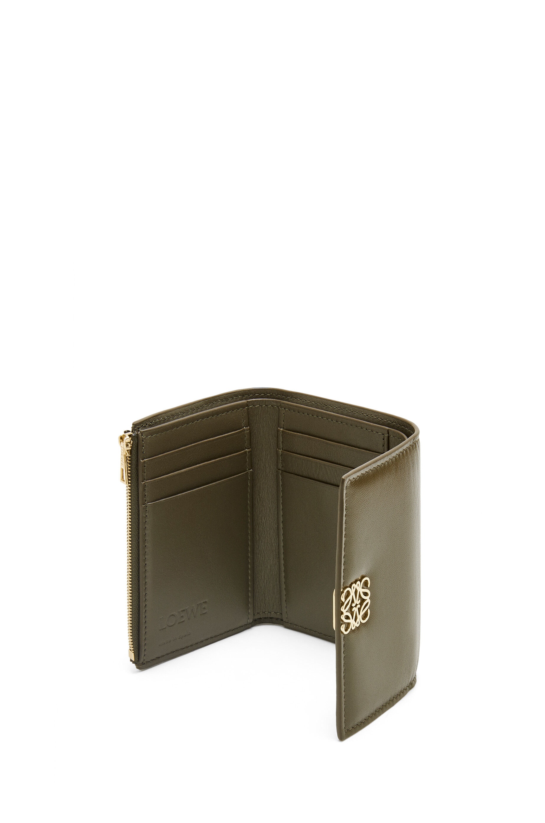 Puffer Anagram small vertical wallet in shiny nappa calfskin - 3