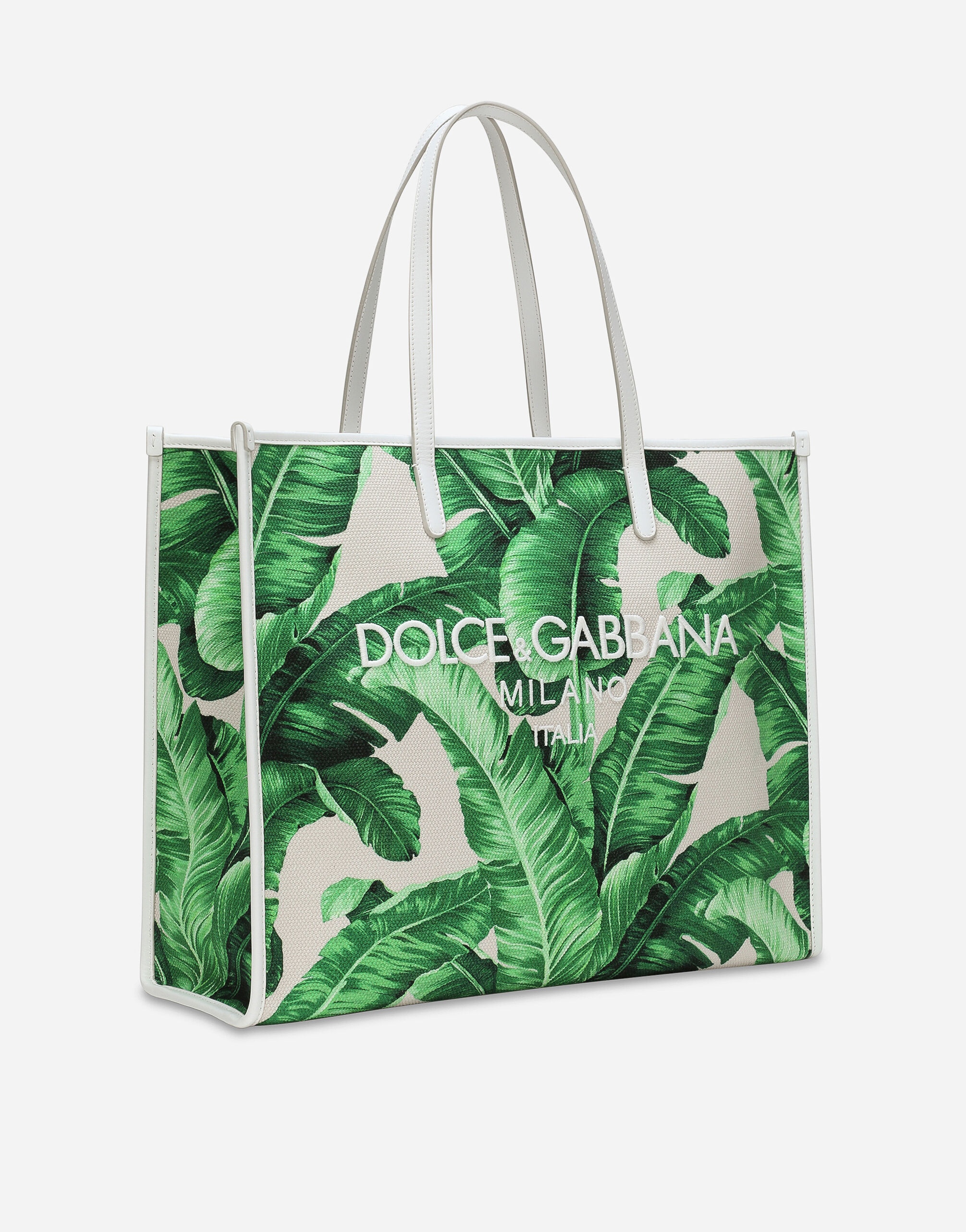 Large printed canvas shopper - 2