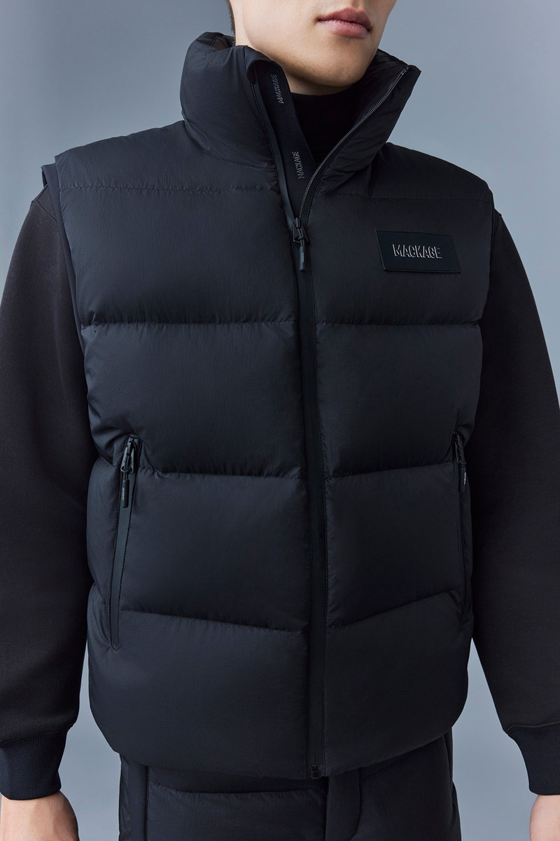 HUGH Down vest with removable hood 5