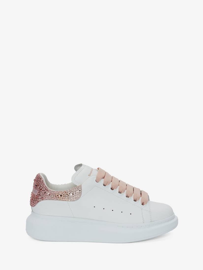 Oversized Sneaker in White/pink - 1