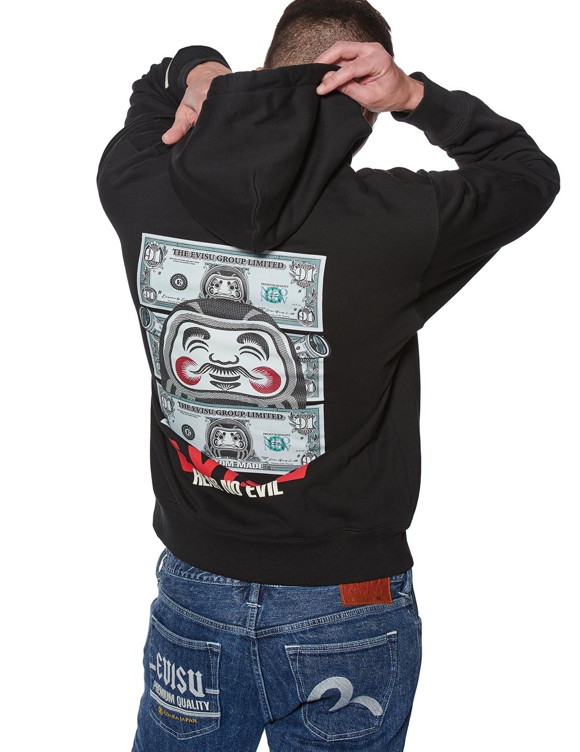 DARUMA BANKNOTE PRINT HOODIE - 3