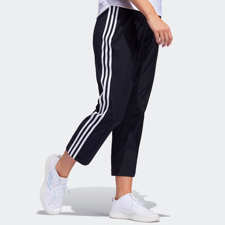 (WMNS) adidas 3s Wvn 78 logo Printing Training Sports Pants/Trousers/Joggers Black FJ7153 - 5