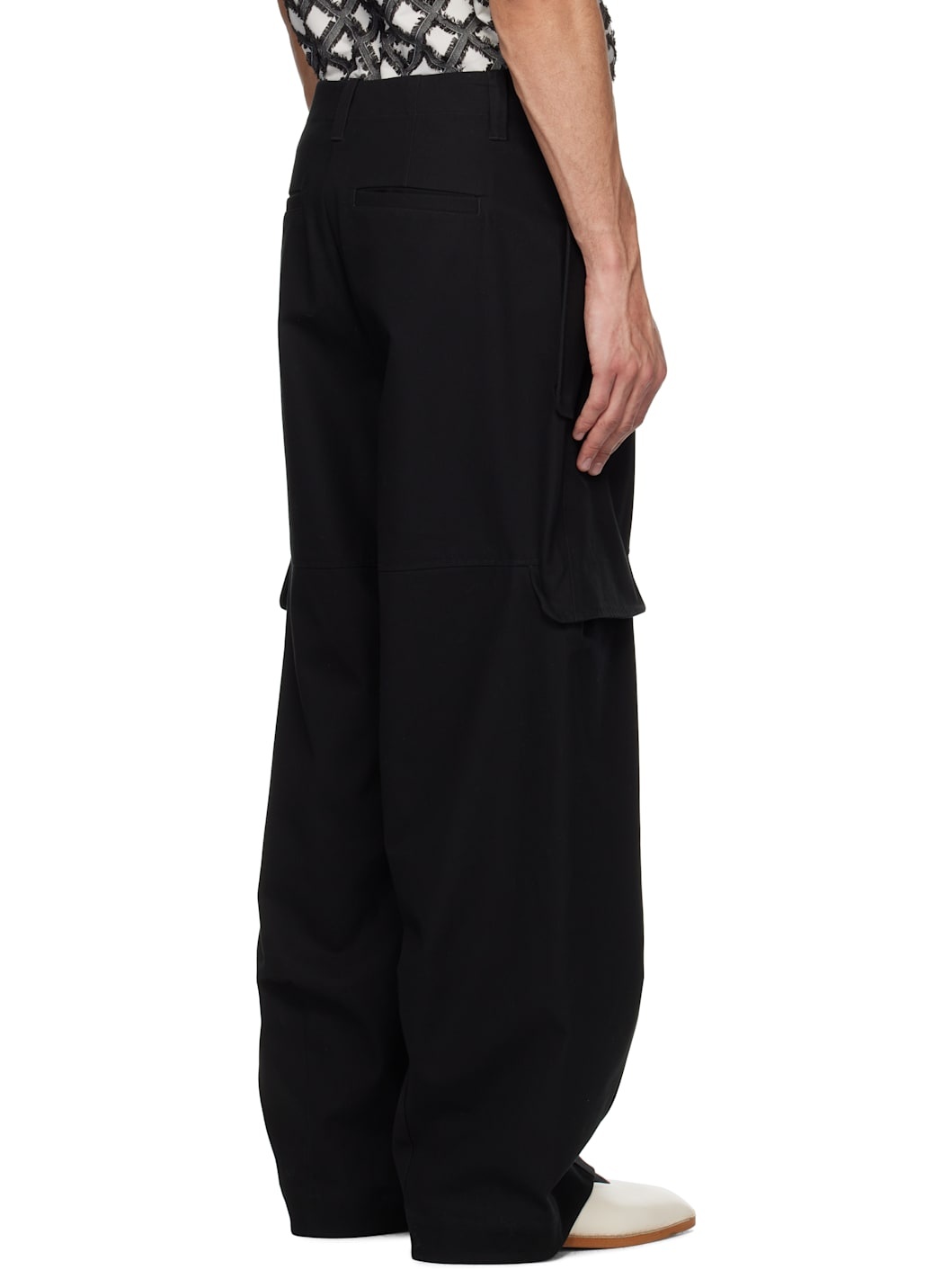 Black Index Cargo Pants - 3