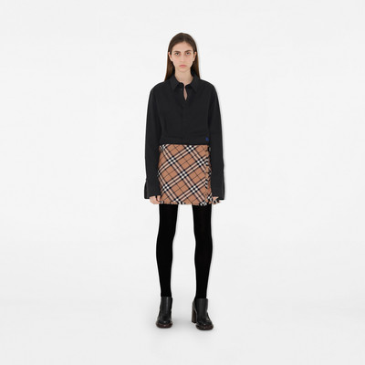 Burberry Check Wool Blend Mini Kilt outlook