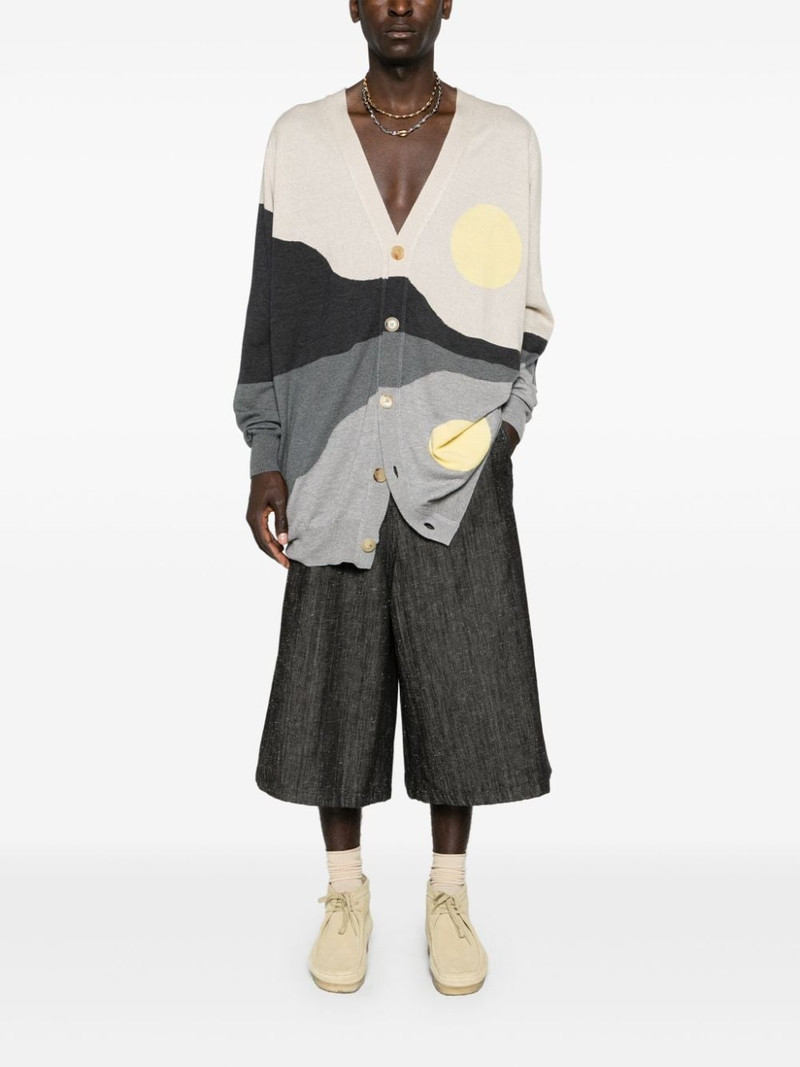 Etro drop-crotch denim shorts outlook